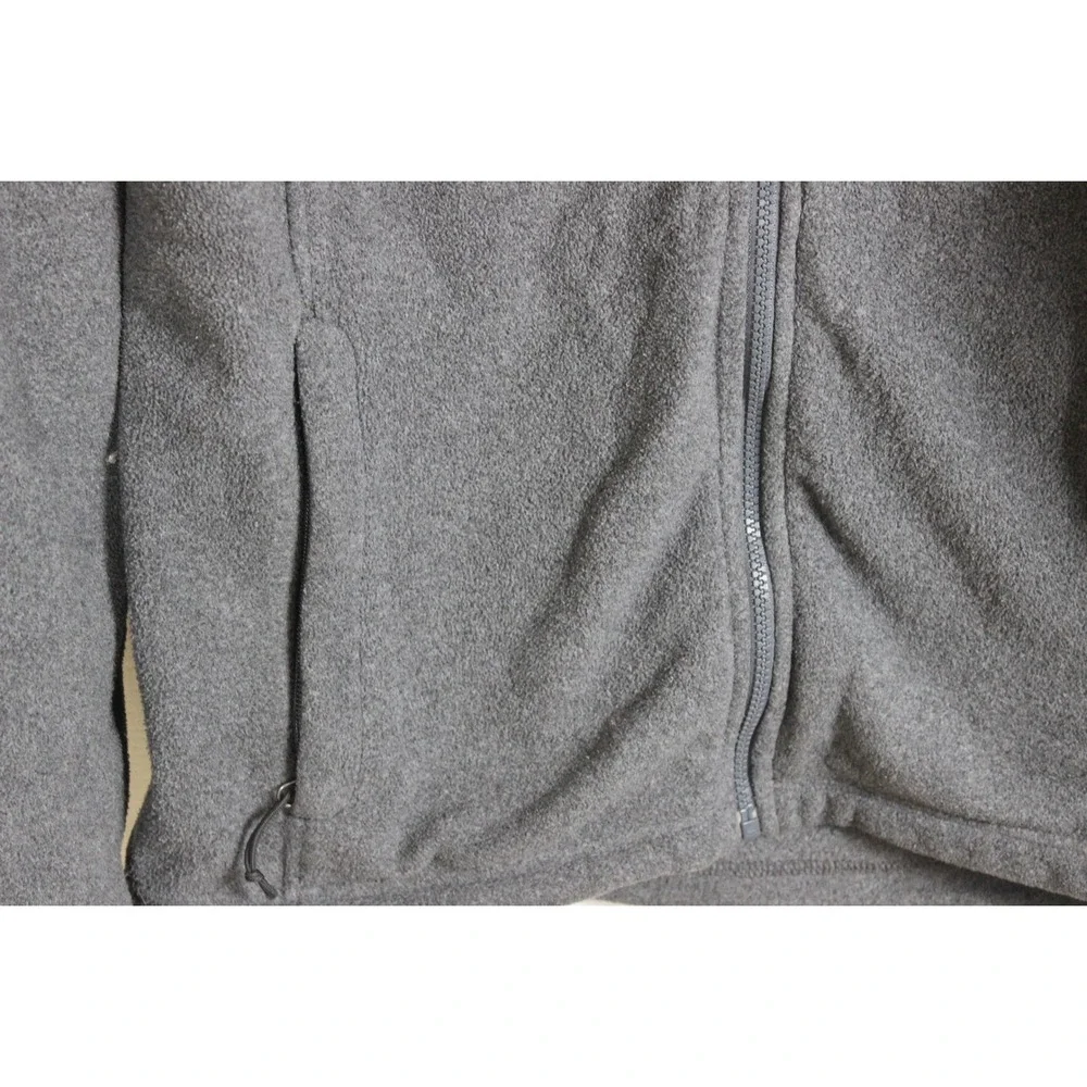 The North Face Men's Fleece Jacket Grey Full Zip Warm Outdoor Casual Size Large‎